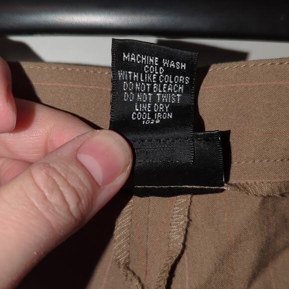 NWT Rafaella 18W Classic Brown Pinstripe Trousers - Picture 10 of 11